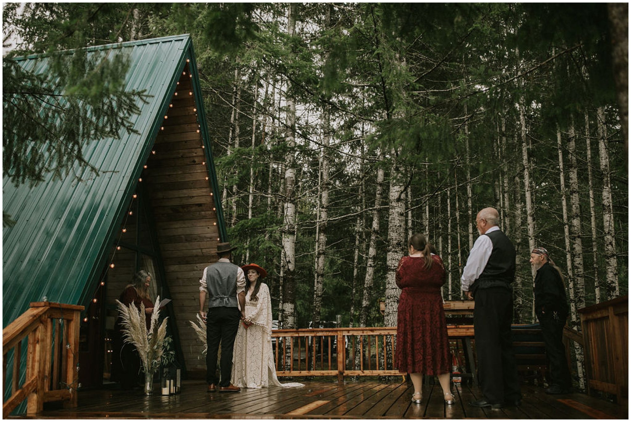 Rainy Mountain Elopement at Packwood, WA Airbnb Mt. Rainier