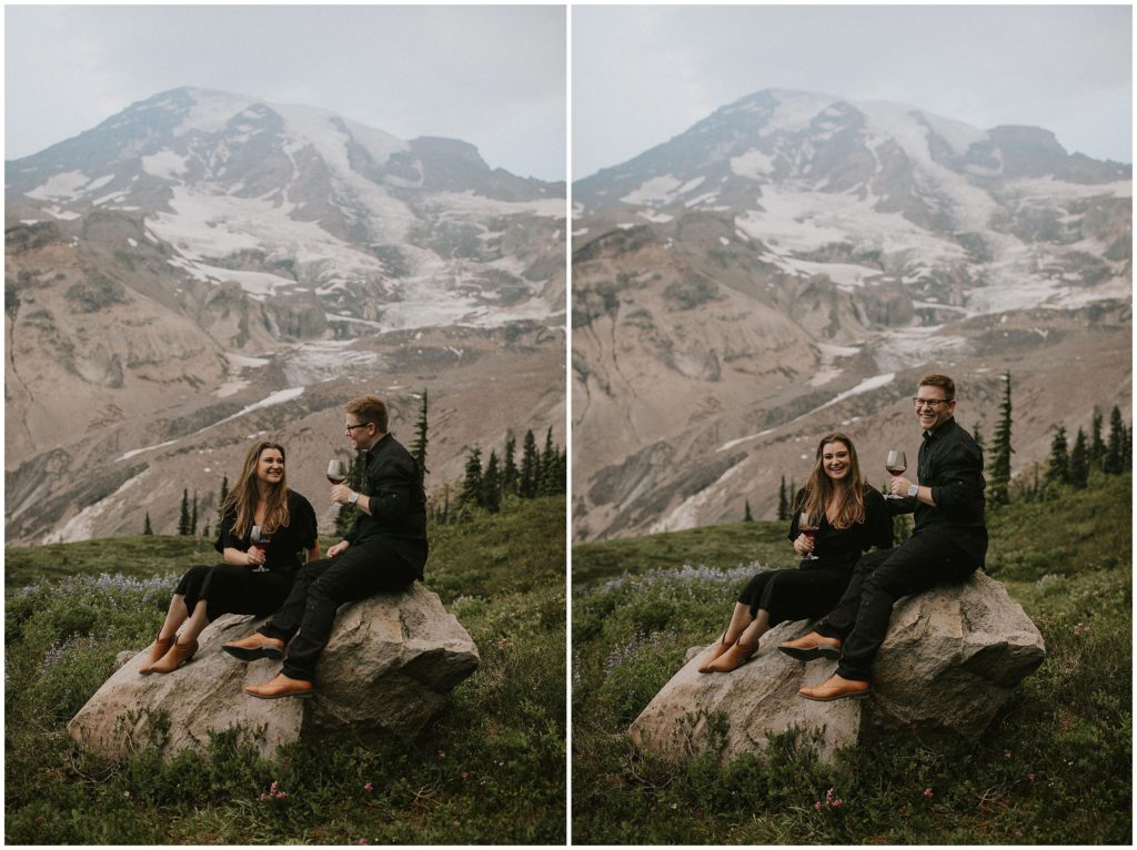 mountain engagement photos