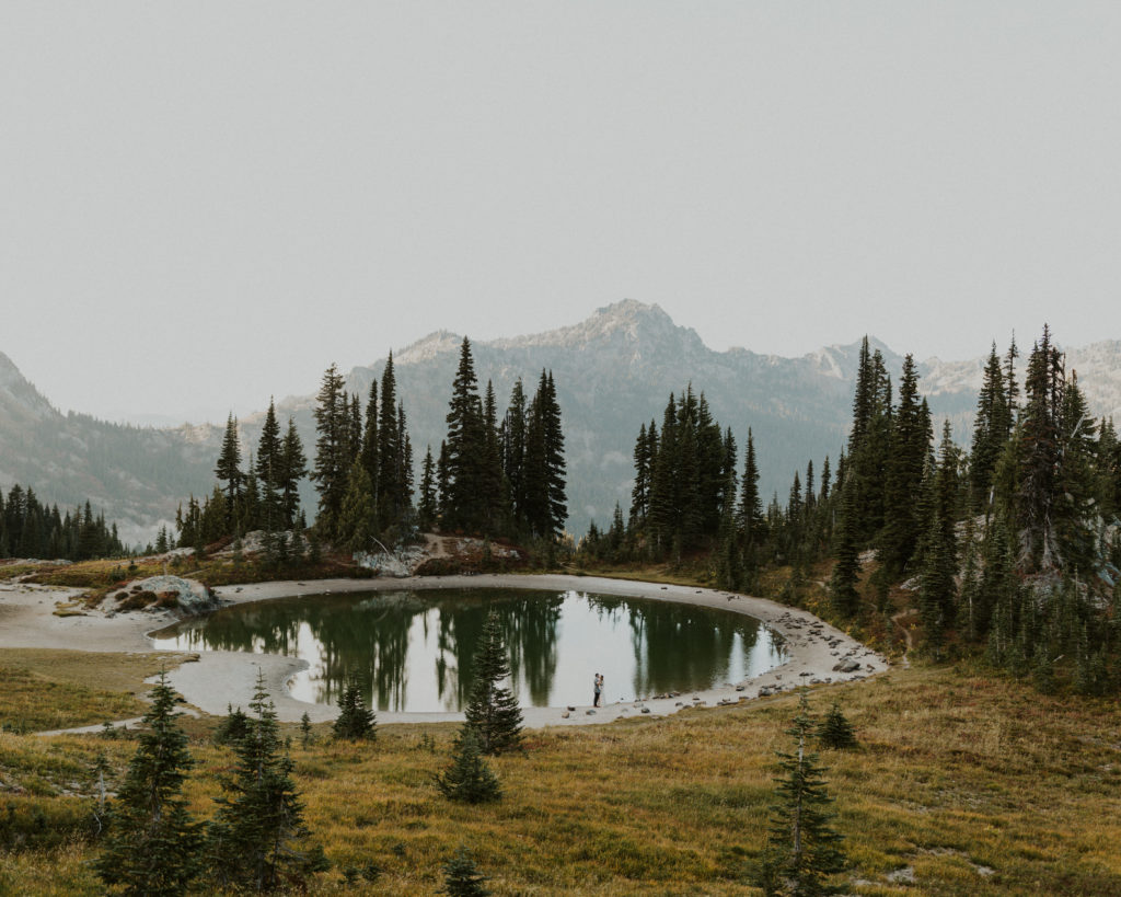 Washington state elopement package information including how to get a wedding permit at Alpine Lake. Blog by adventure elopement photographer Leesha King