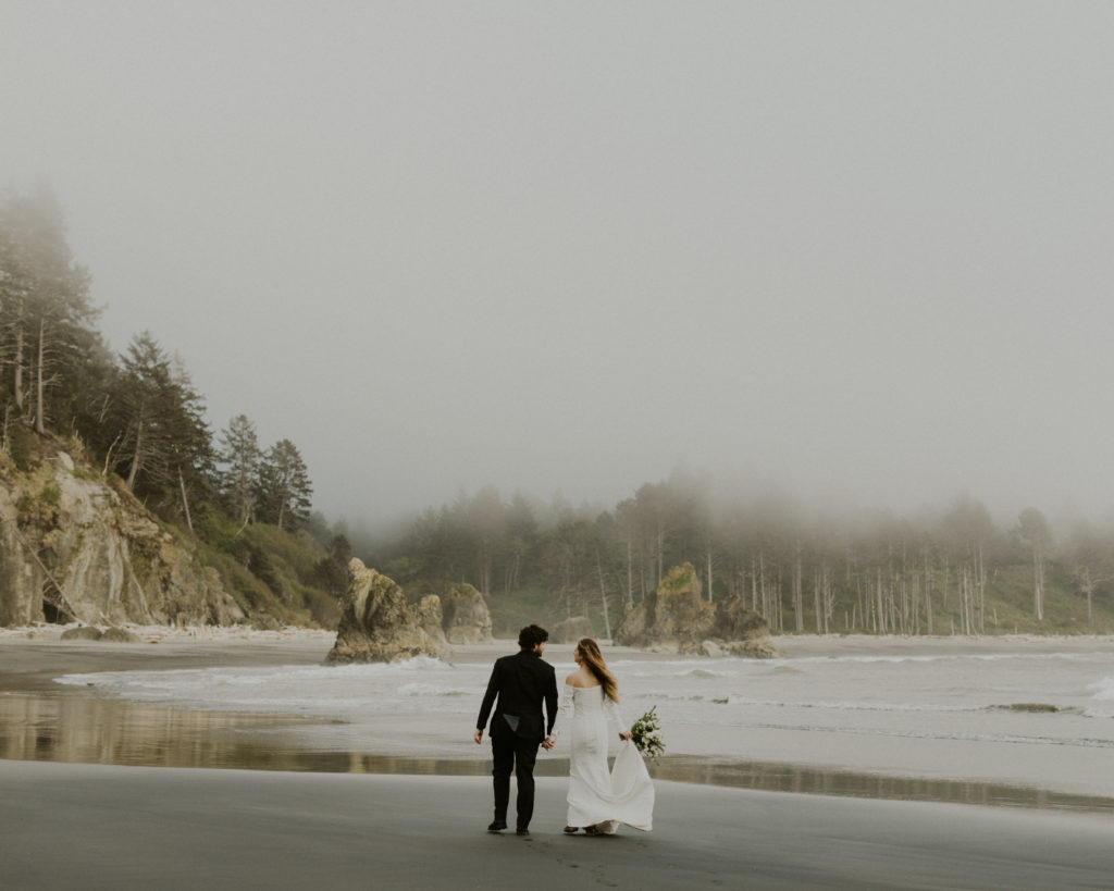 Washington state elopement package information including how to get a wedding permit at Olympic National Park. Blog by adventure elopement photographer Leesha King